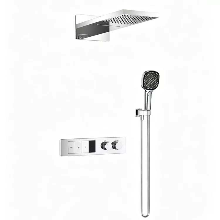 Inbouwthermostatische hoofddouche en handdoucheset