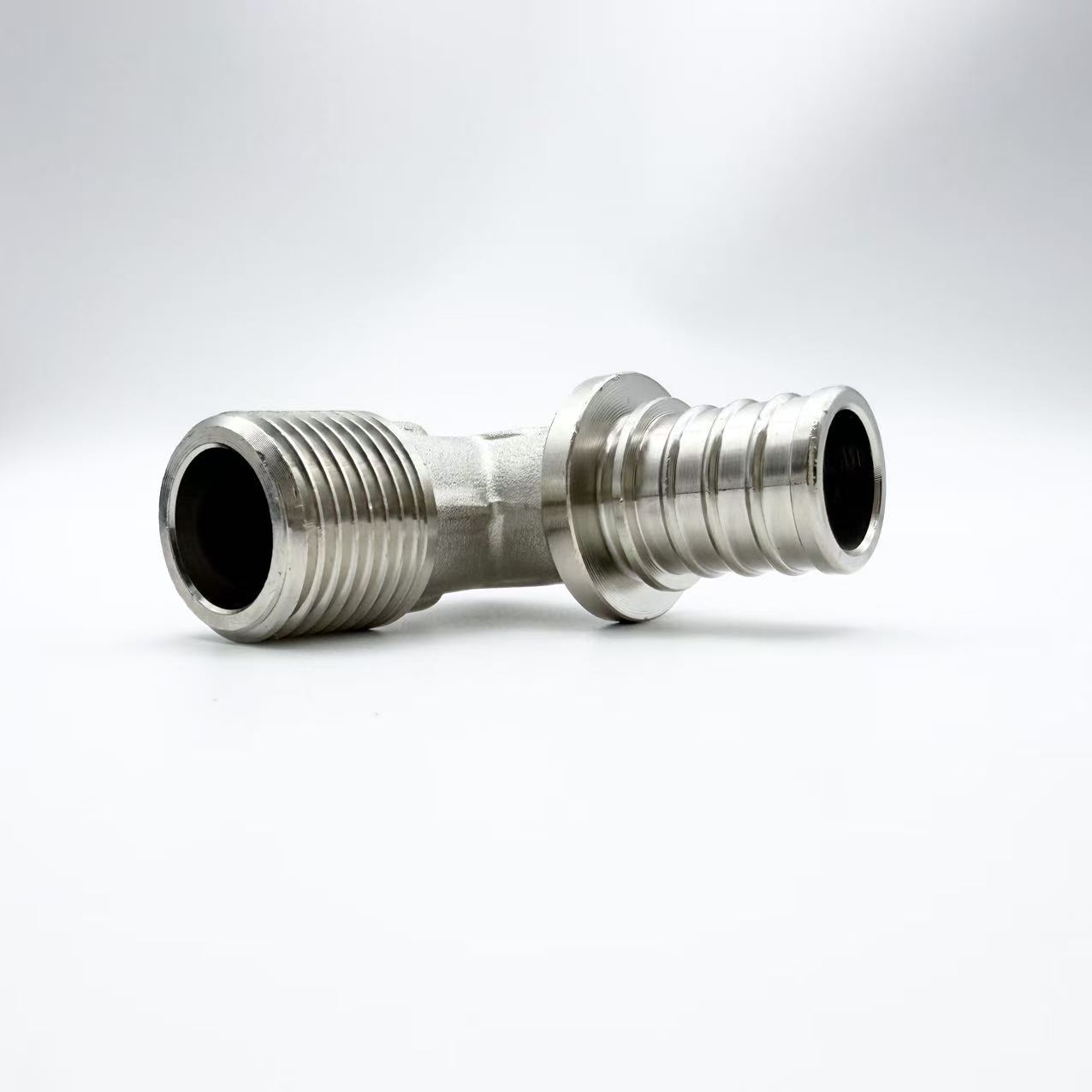 Push-Fit elleboog met mannelijke schroefdraad
