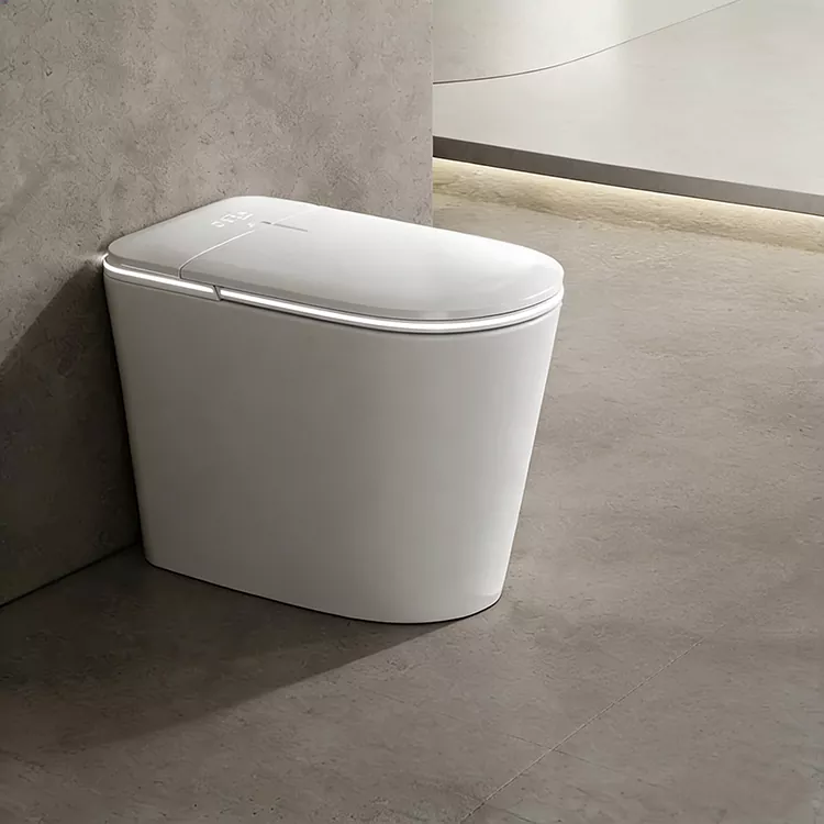 Slim toilet met radar-klapdeksel zonder waterdrukbeperking Slim toilet met radar-klapdeksel zonder waterdrukbeperking